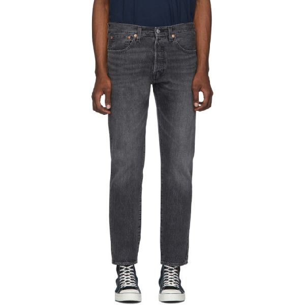 grey slim tapered jeans