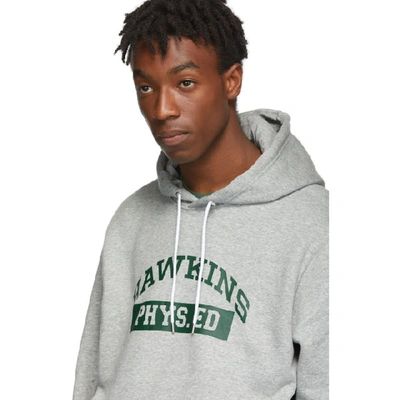 Shop Nike Grey Stranger Things Edition Hawkins High Hoodie In 063dkgryhea