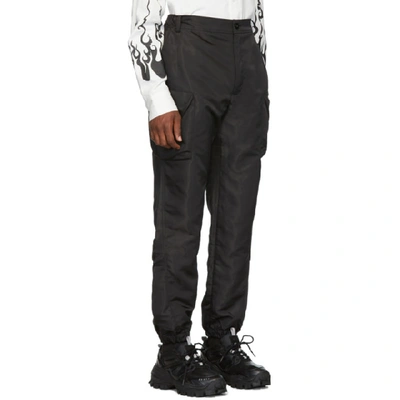 Shop D.gnak By Kang.d Black Dimensional Out Pocket Cargo Pants In Bk Black