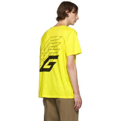 Shop Givenchy Yellow 'homme Podium' T-shirt In Mimosa Yellow