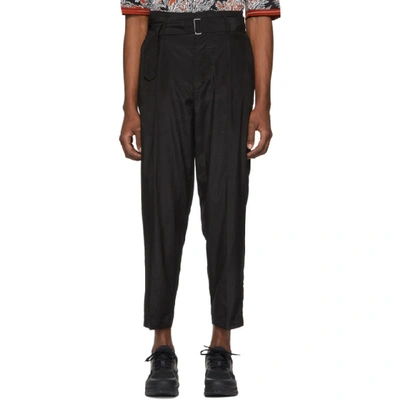 Shop 3.1 Phillip Lim / フィリップ リム 3.1 Phillip Lim Black Cropped Belted Trousers In Ba001 Black