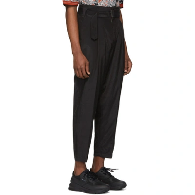 Shop 3.1 Phillip Lim / フィリップ リム 3.1 Phillip Lim Black Cropped Belted Trousers In Ba001 Black