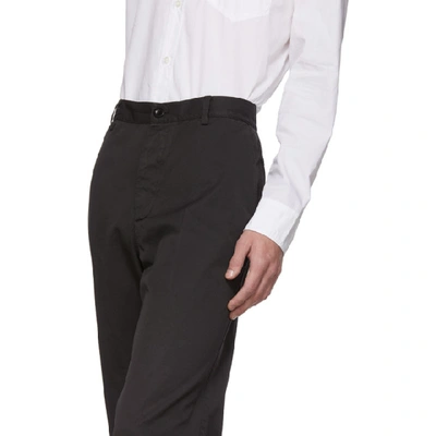 Shop Maison Margiela Grey Garment-dyed Loose Trousers In 855 Anthrac