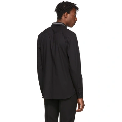 Shop Givenchy Black Collar Webbing Shirt In 001 Black