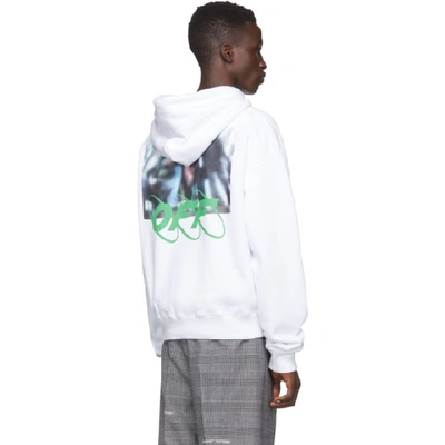 Shop Off-white White Spray Blurred Over Hoodie In 0188 Whtmul