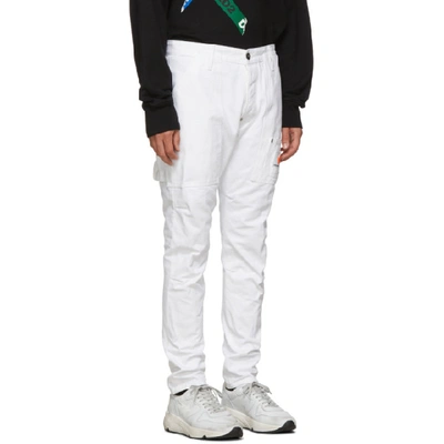 Shop Dsquared2 White Canvas Jeans In 100 White