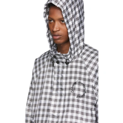 Shop Opening Ceremony Black And White Oc Windbreaker Jacket In 0002 Blkmul