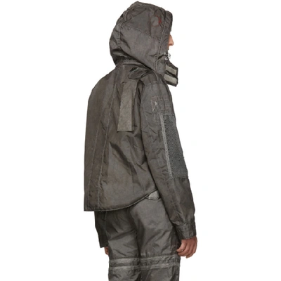 Shop Kanghyuk Grey Readymade Airbag Astronaut Jacket In Charcoal