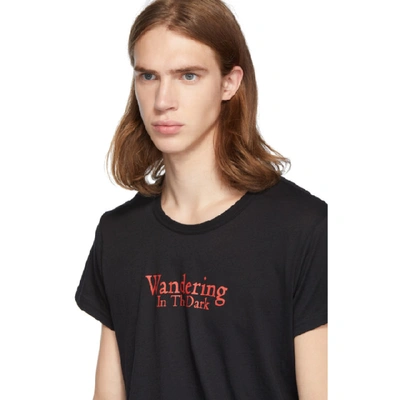 Ann Demeulemeester Wandering In The Dark T-shirt In Black/red