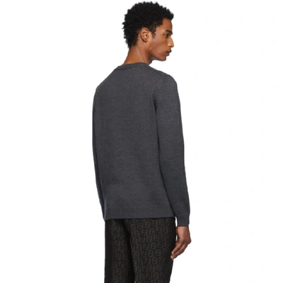 Shop Fendi Grey Wool 'forever ' Sweater In F0uu0 Grey