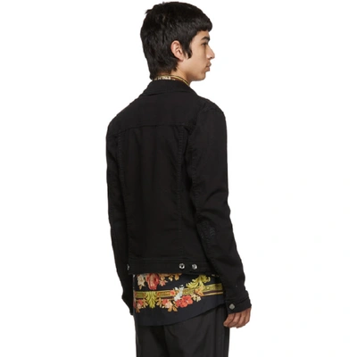 Shop Dolce & Gabbana Dolce And Gabbana Black Denim Jacket In S9001 Black