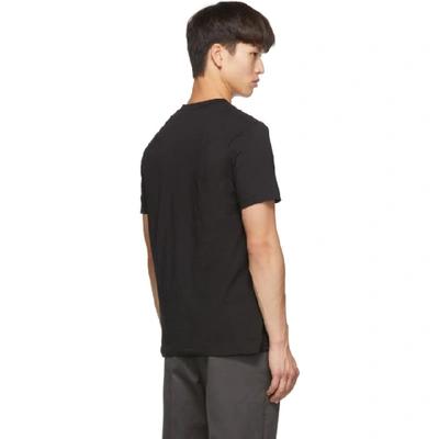 Shop Comme Des Garçons Shirt Comme Des Garcons Shirt Black Logo Hem T-shirt In 1 Black