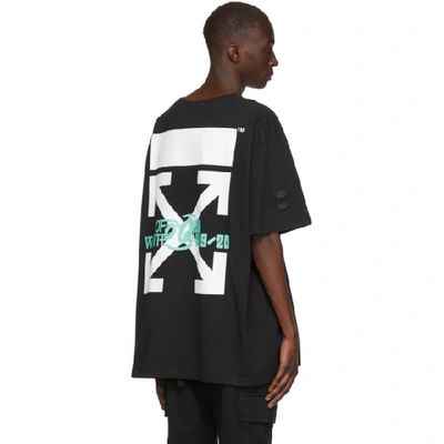 Shop Off-white Black And Multicolor Waterfall T-shirt In 1088 Blkmul