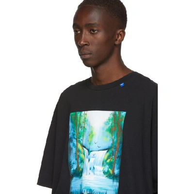 Shop Off-white Black And Multicolor Waterfall T-shirt In 1088 Blkmul