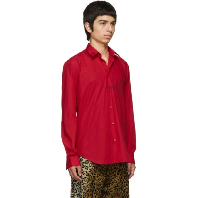 Shop Versace Red Medusa Shirt In A041 Red