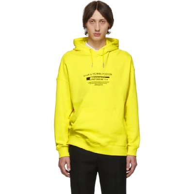 Shop Givenchy Yellow 'homme Podium' Sweatshirt