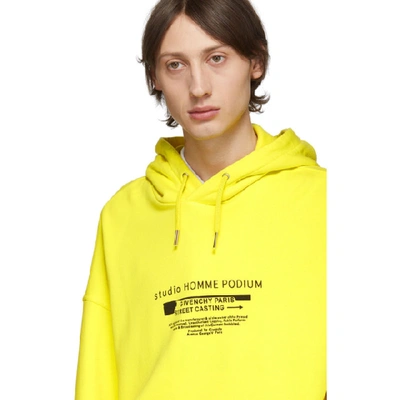 Shop Givenchy Yellow 'homme Podium' Sweatshirt