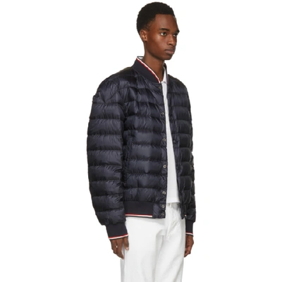Shop Moncler Navy Down Aubry Jacket In 776 Navy