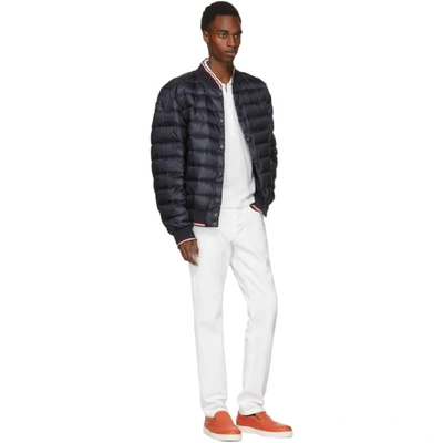 MONCLER NAVY DOWN AUBRY JACKET