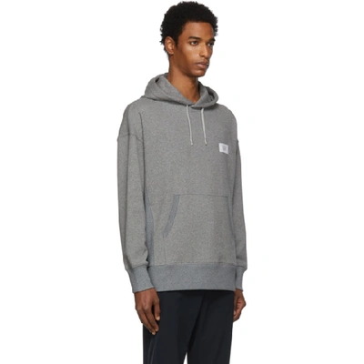Shop Givenchy Grey 'atelier ' Patch Hoodie In 055 Ltgryme