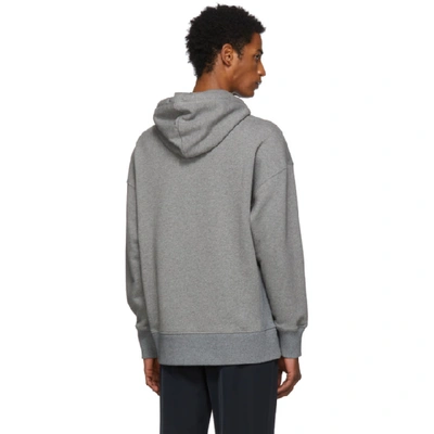 Shop Givenchy Grey 'atelier ' Patch Hoodie In 055 Ltgryme