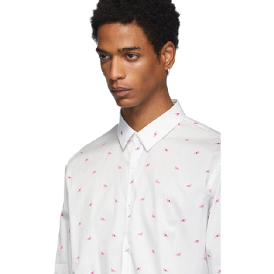 Shop Fendi White & Pink Bag Bugs Shirt In F0793 Pink