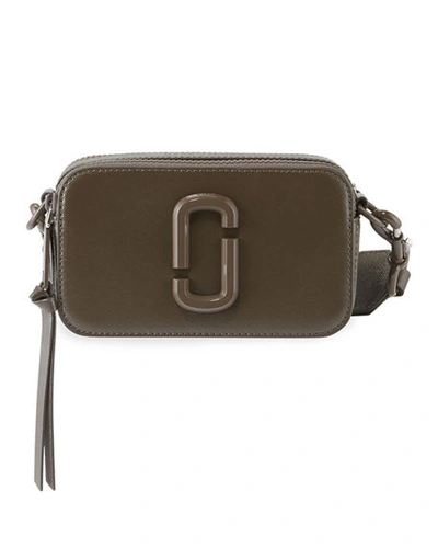 Marc Jacobs Leather Snapshot Camera Cross Body Bag In Gray ModeSens