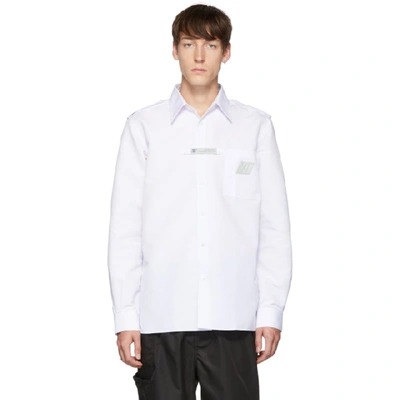 Shop Xander Zhou White Poplin Shirt