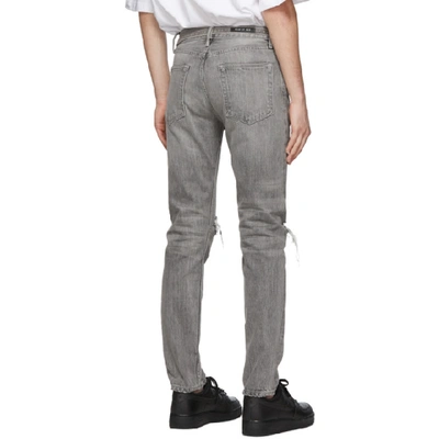 Shop Fear Of God Grey Slim Jeans In 031gdgrydnm