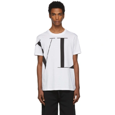 Shop Valentino White Vltn T-shirt In 0bo – Bianc