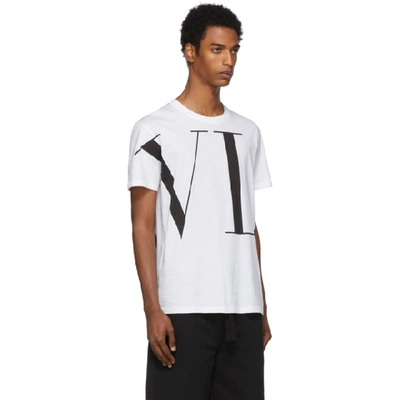 Shop Valentino White Vltn T-shirt In 0bo – Bianc