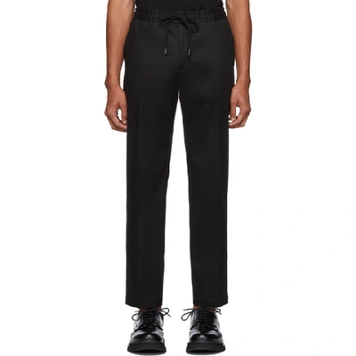 Shop Hugo Boss Boss Black Banks Stretch Trousers In 001black