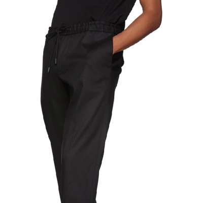 Shop Hugo Boss Boss Black Banks Stretch Trousers In 001black