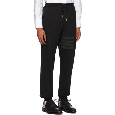 Shop Thom Browne Black Loopback 4-bar Suit