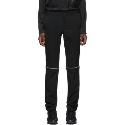 Shop Comme Des Garçons Homme Deux Comme Des Garcons Homme Plus Black Zip-off Trousers In 1 Black