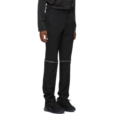 Shop Comme Des Garçons Homme Deux Comme Des Garcons Homme Plus Black Zip-off Trousers In 1 Black