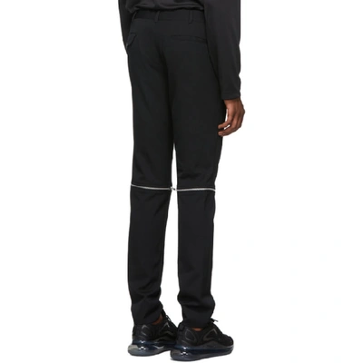 Shop Comme Des Garçons Homme Deux Comme Des Garcons Homme Plus Black Zip-off Trousers In 1 Black