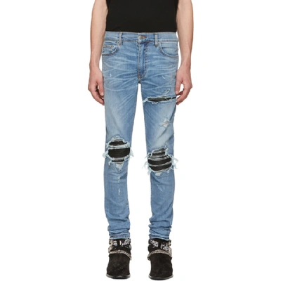 Shop Amiri Blue Mx1 Jeans