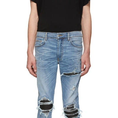 Shop Amiri Blue Mx1 Jeans