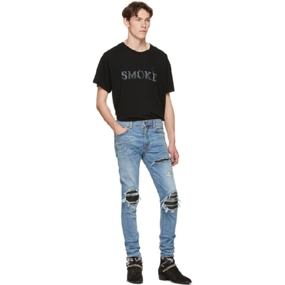 Shop Amiri Blue Mx1 Jeans