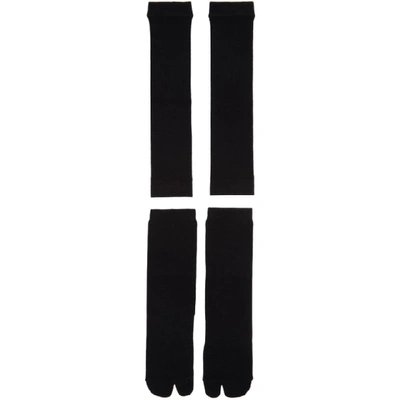 Shop Goodfight Black Two-piece Tabi Socks