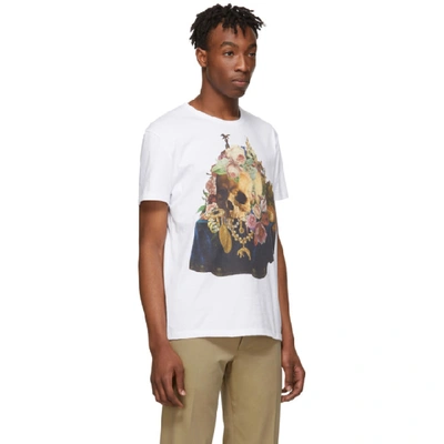 ALEXANDER MCQUEEN 白色 STILL LIFE SKULL T 恤