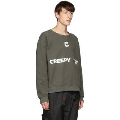 Shop Xander Zhou Grey Pullover Sweatshirt