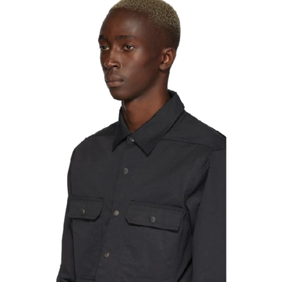 Shop Rick Owens Drkshdw Black Cargo Outershirt Jacket In 09 Blk