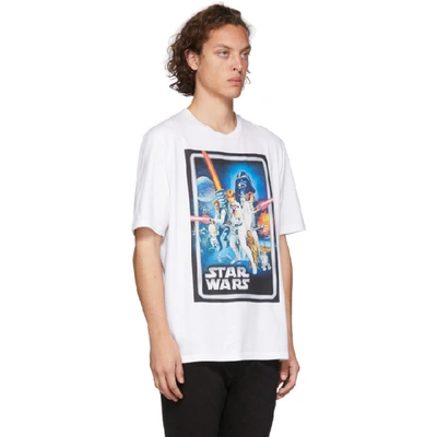 Shop Etro White Star Wars Edition Poster T-shirt In 0991 White