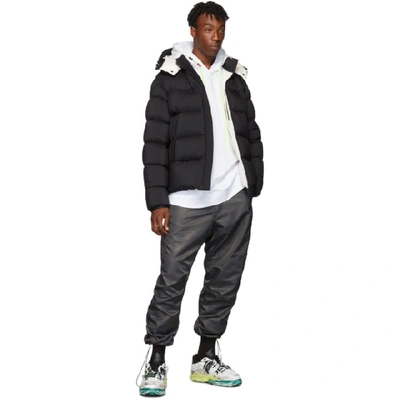 Shop Moncler Black Down Wilms Jacket In 999 Black