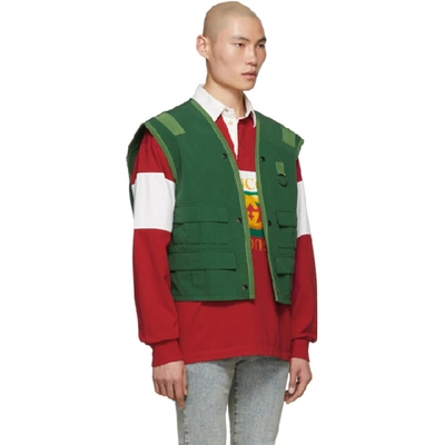 Shop Gucci Green Ring Vest In 3515 Green