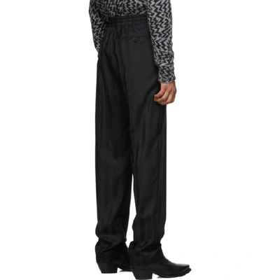 Shop Saint Laurent Black Tailoring Jogger Trousers In 1000 Black