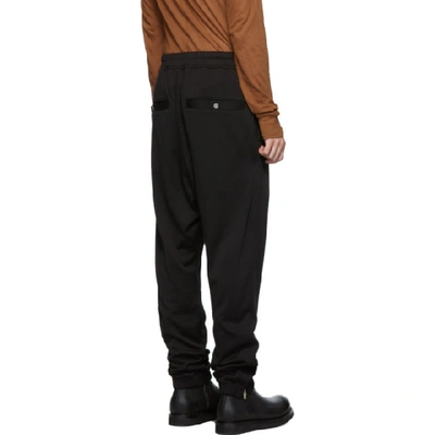 Shop Rick Owens Black Track Lounge Pants In 09 Black