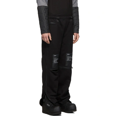 Shop Takahiromiyashita The Soloist Takahiromiyashita Thesoloist. Black Heavy Terry Jogger Lounge Pants